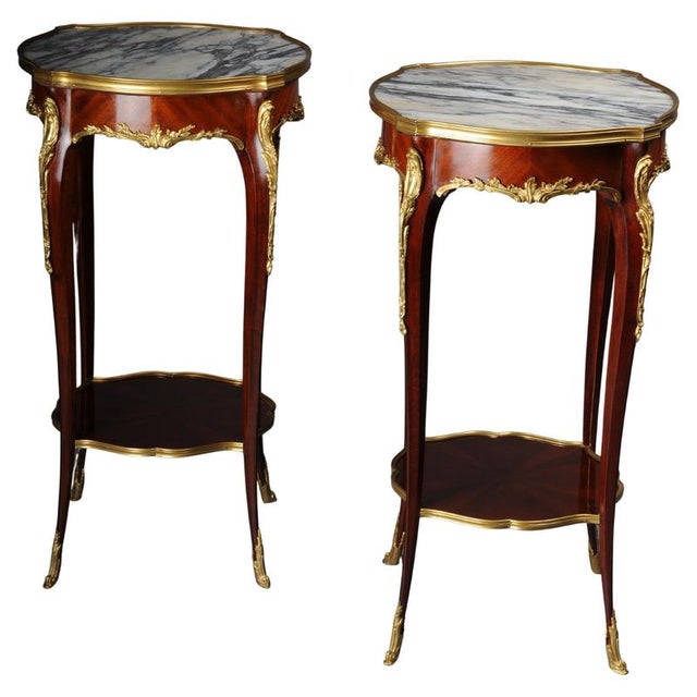 20th Century French Beech Salon Side Table in the style of F. Linke For Sale - Image 18 of 18