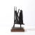Mid-Century Modern Mid-Century Torch Cut Steel Brutalist Sculpture on Walnut Signed John Balossi For Sale - Image 3 of 13