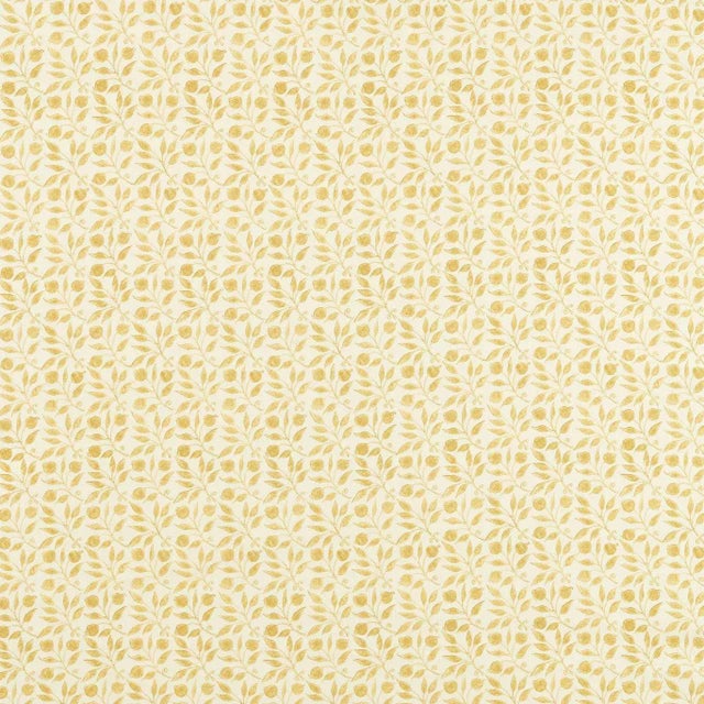 Morris & Co Rosehip Fabric in Wheat For Sale