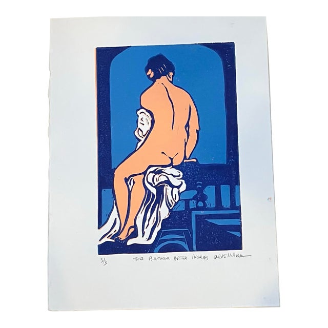 1980’s Original Lithograph “The Bather After Ingres” Signed Numbered 3/3 For Sale