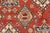 Caucasian Rug 5’8” X 8’10” Red Wool Tribal Hand-Knotted Oriental Carpet For Sale - Image 9 of 12