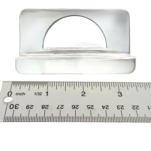 Metal Tiffany & Co Estate Business Card Holder Sterling Silver 43.18 Grams For Sale - Image 7 of 7