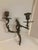 French Louis XV Bronze Candle Wall Sconces- A Pair For Sale In Los Angeles - Image 6 of 10