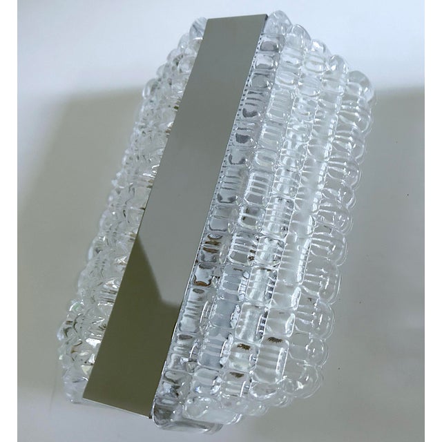 Vintage Space Age Glass Sconces from Kaiser, Set of 2 For Sale - Image 14 of 18