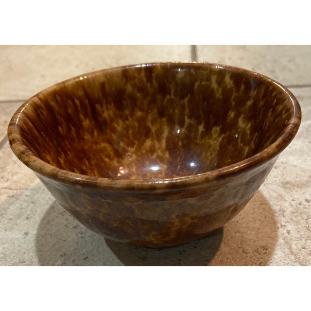 Antique Rockingham Spongeware Mixing Bowl For Sale - Image 13 of 13