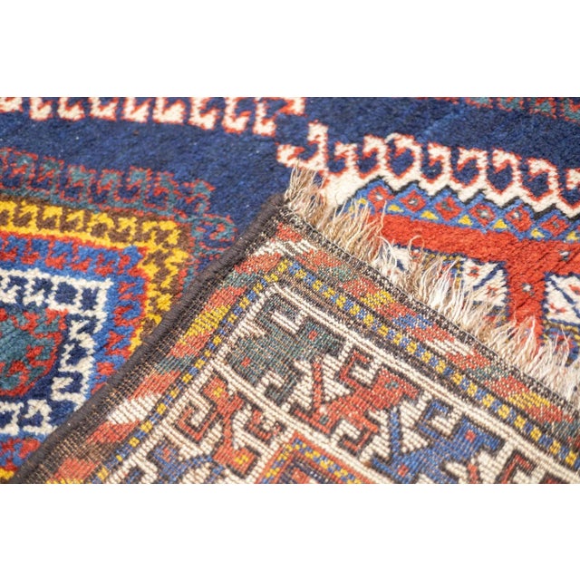 Antique Persian Khamseh Rug 5' 0"x 8'2'' For Sale - Image 11 of 12