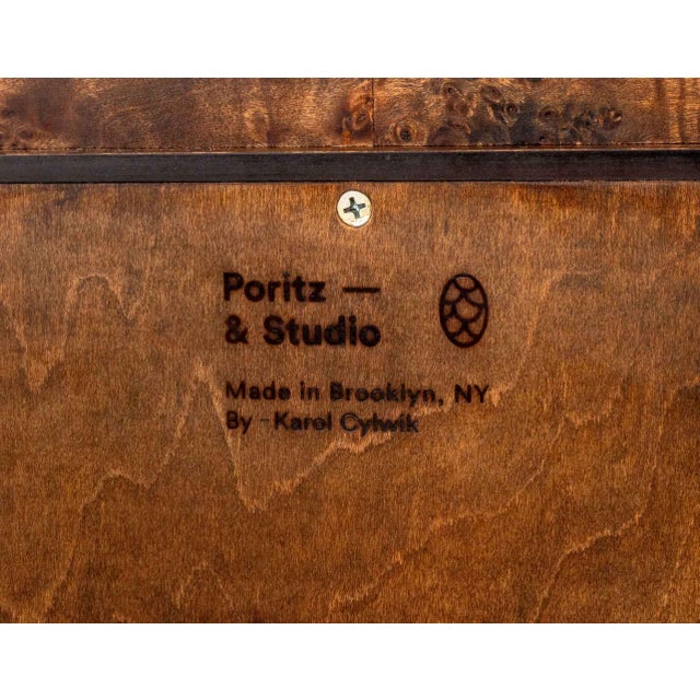 Karol Cylwik X Poritz & Studio Burl Wood Credenza For Sale - Image 9 of 9