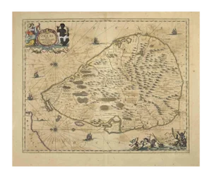 Johannes Janssonius, Map of Zeilan, Etching, 1650s