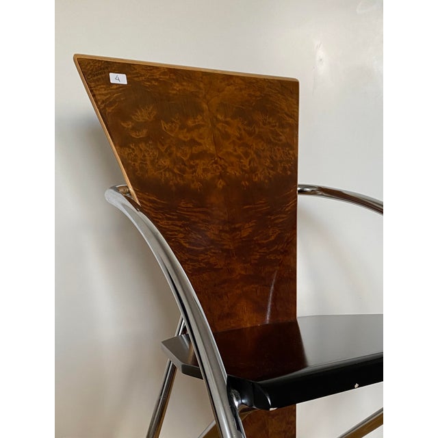 Sculptural Dining Chairs by Klaus Wettergren for Q-Production, Denmark, 1980s, Set of 4 For Sale - Image 14 of 15
