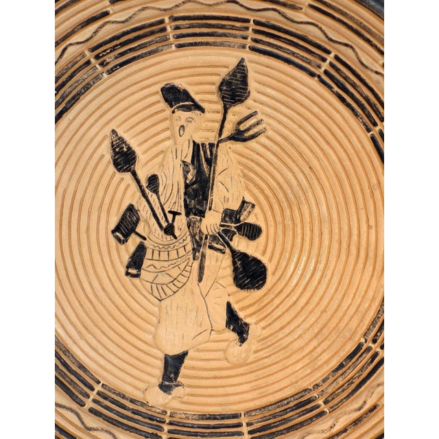 1930s Sardinian Ceramic Plates from Simone Lai Dorgali, 1930s, Set of 2 For Sale - Image 5 of 7