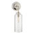 Thomas O'Brien for Visual Comfort Signature Katie Small Cylinder Sconce in Polished Nickel with Clear Glass For Sale