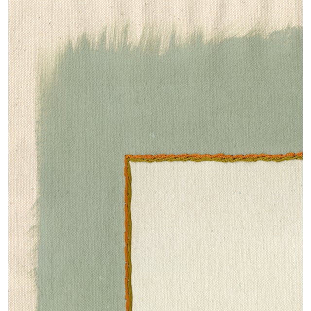 Contemporary Minimalist Neutral Sage Green Art Print, Emily Keating Snyder, 16 X 20 Print in Wood Frame For Sale - Image 3 of 3