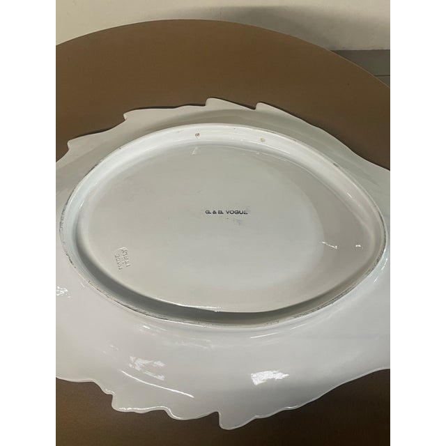 Mid-Century Modern Large Glazed Ceramic Fish-Shaped Plate from G&B Vogue, Italy, 1970s For Sale - Image 3 of 14