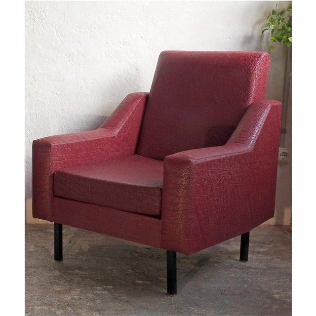 Textile Mid-Century Modern Armchair, 1960 For Sale - Image 7 of 11