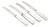 Fruit Knives in Stainless Steel and Sterling Silver by Georg Jensen, 1940s, Set of 4 For Sale