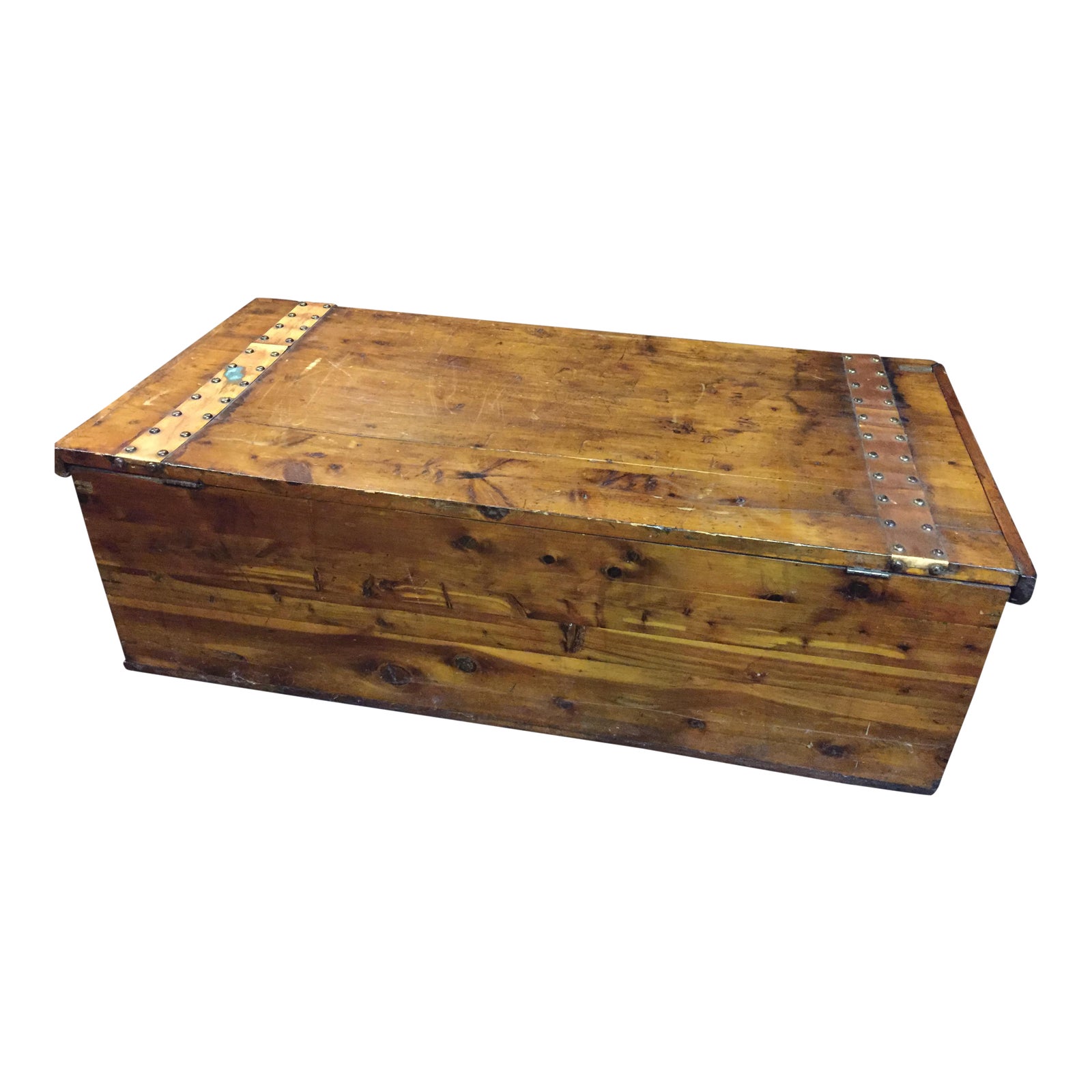 Vintage Cedar Chest with Copper Accents by Ed Roos Company Chairish