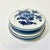 Delft 1940s Vintage Hollywood Regency Boho Chic Delft Hand Painted Covered Trinket Box For Sale - Image 4 of 13