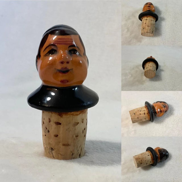 Vintage Ceramic Friar Musical Liquor Jug Decanter Old Wind Music Box Prohibition Era 1920-1933 For Sale In Greenville, SC - Image 6 of 13