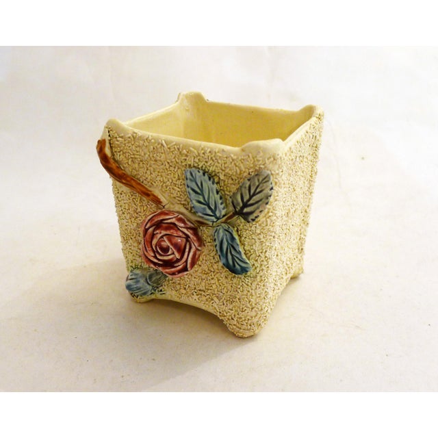 Small Cachepot with Rosebush in Relief, 1890s For Sale - Image 10 of 10