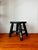 Early 21st Century Brazilian Artisanal Wooden Stool For Sale - Image 4 of 5