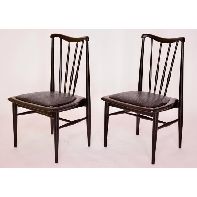 Mid Century Modern Spindle Back Side Chairs - Set of 2 For Sale In Miami - Image 6 of 12