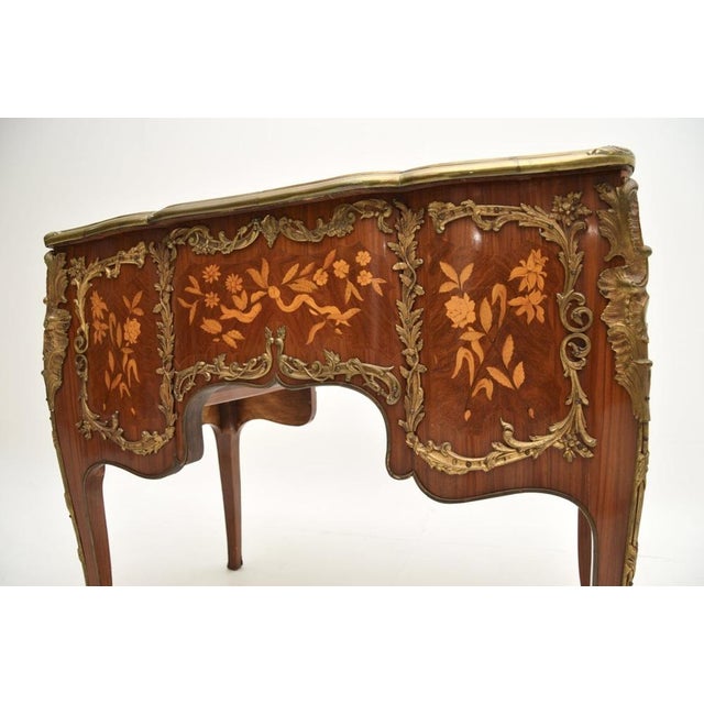 Vintage French Louis XVI Style Knee Hole Desk, 1930s For Sale - Image 9 of 12