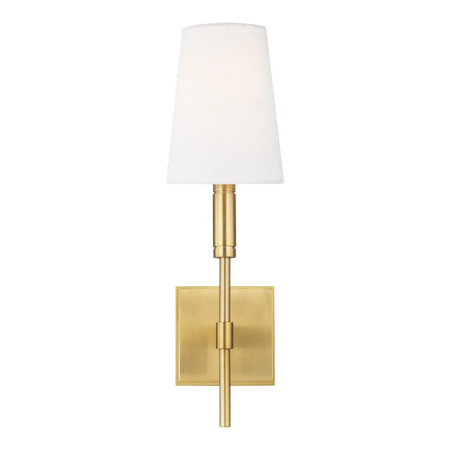 Thomas O'Brien by Visual Comfort Studio Beckham Classic Sconce, Brass For Sale