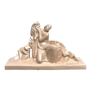 Mid 20th Century Art Deco Style Sculpture of a Recumbent Lady
