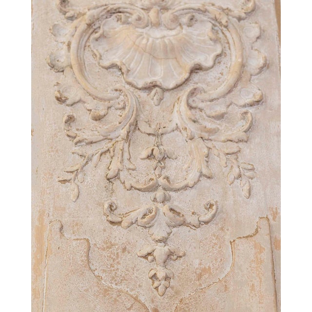 Rococo Pair of Antique French Painted Boiserie Panels For Sale - Image 3 of 7