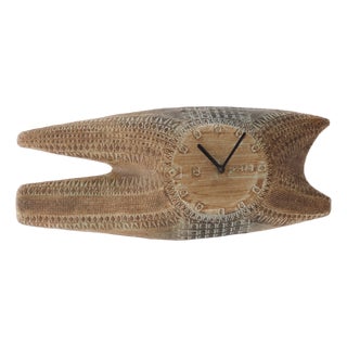 Ceramic Wall Clock by Pat and Joe Rowland for Sant Vicens, 1970 For Sale