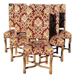 Louis XIV Style Chairs, Set of 6