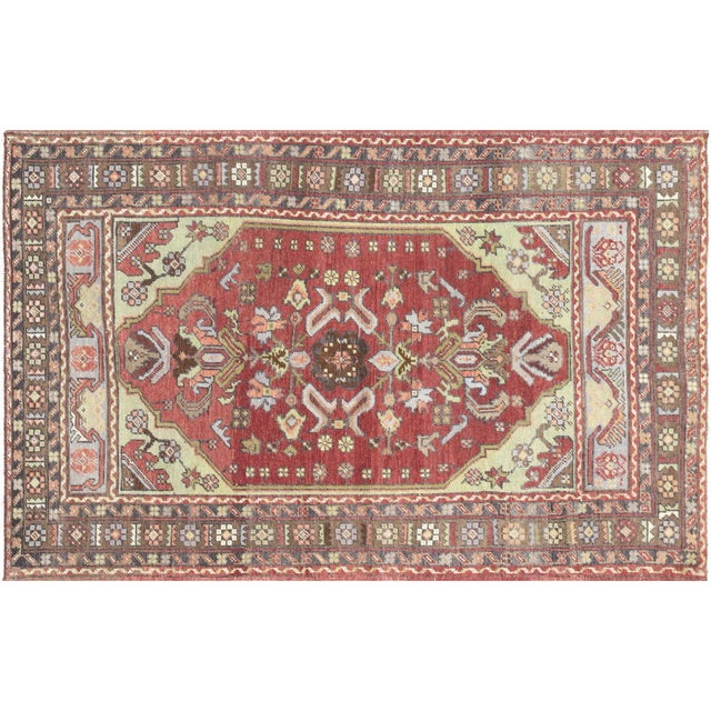 Textile 1960s Turkish Oushak Rug For Sale - Image 7 of 7