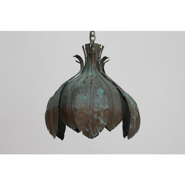 Danish Svend Aage Holm Sørensen Onion brutalist brass pendant by Holm-Sørensen and Pedersen belysning Aps from 1960´s The...