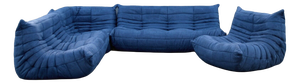Togo Sofa Set in Blue by Michel Ducaroy for Ligne Roset, Set of 5