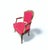 Textile Vintage French Louis XV Style Giltwood Armchair with Rococo Carved Frame and Nailhead Trim, 1940s For Sale - Image 7 of 17