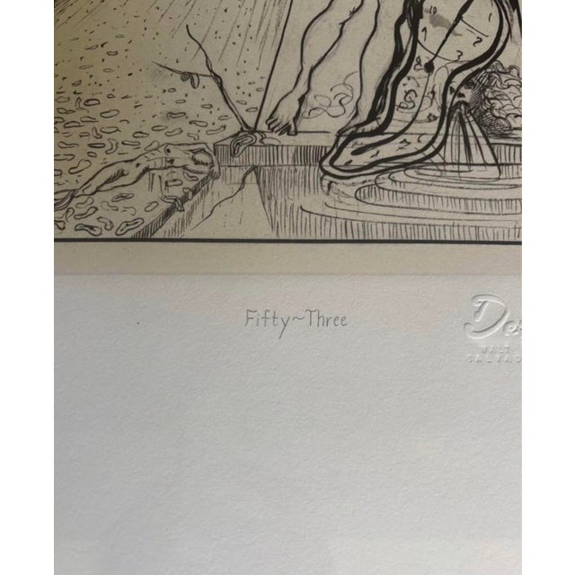 1990s Salvador Dali X Walt Disney Destiny Numbered Silkscreen Serigraph Framed For Sale - Image 5 of 10