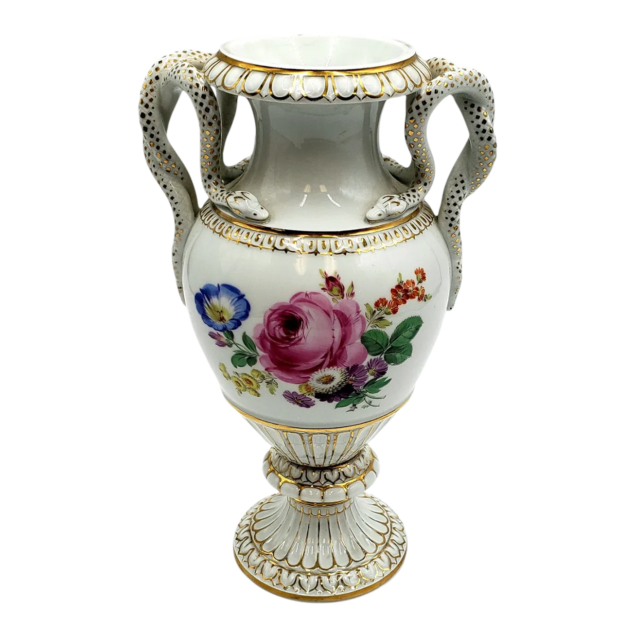 meissen-snake-handle-vase-