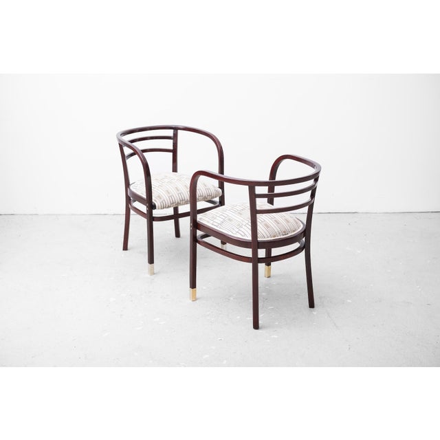 Art Nouveau Table by Adolf Loos and Armchairs by Otto Wagner, Vienna, Austria, 1902-1905, Set of 3 For Sale - Image 5 of 18