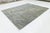 Abstract Modern Abstract Rug – Hand-Tufted Wool & Viscose – Blue, Gold, and Grey For Sale - Image 3 of 10