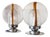 Murano Glass Lamps by Toni Zuccheri for Mazzega, Italy, 1970s, Set of 2 For Sale