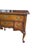 Queen Anne Vintage Hekman Queen Anne Walnut Burl Lowboy Dresser Chest Console Entry Table For Sale - Image 3 of 17