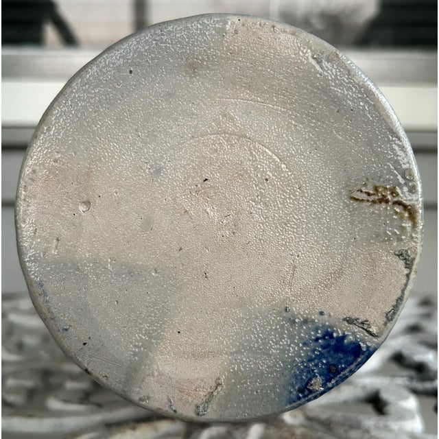 Mid 19th Century German Renaissance Revival Style Westerwald Salt Glazed Stoneware Coat of Arms Motif Satyr Spout Bulbous Footed Ewer For Sale - Image 10 of 11