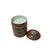 Ceramic Vintage Oriental Iron Red Round Cranes Graphic Stack Container Box For Sale - Image 7 of 8