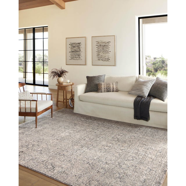 Contemporary Amber Lewis x Loloi Alie Stone / Mist 7'-10" x 10' Area Rug For Sale - Image 3 of 8
