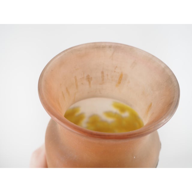 Glass Nancy Glass Paste Vase with Forest Decor by Émile Galle For Sale - Image 7 of 8