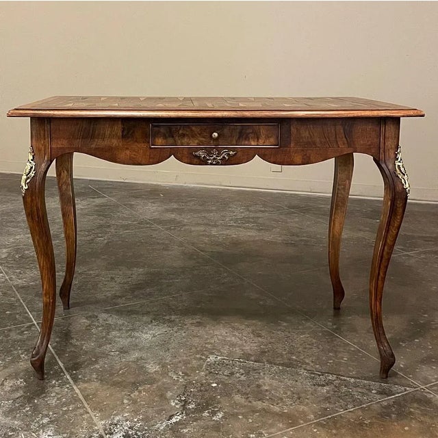 Antique Italian Inlaid Walnut Game Table For Sale - Image 4 of 12