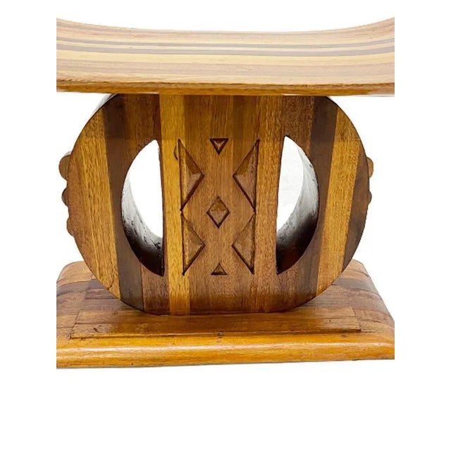 Wood African Ashanti-Asante Style Wooden Stool For Sale - Image 7 of 11