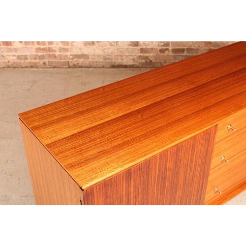 Mid-Century Teak and Rosewood Sideboard with Brass Handles from Wrighton, 1960s For Sale - Image 11 of 14