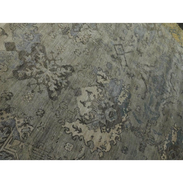 Bamboo Silk Oushak Rug - 8’10” x 11’8” For Sale In Los Angeles - Image 6 of 10
