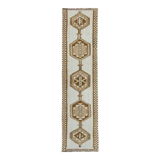 Turkish Vintage Runner Rug 3' x 11'10" #17076 For Sale